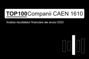 O imagine care conține textul "TOP 100 Companii CAEN 1610. Analiza rezultatelor financiare ale anului 2023"