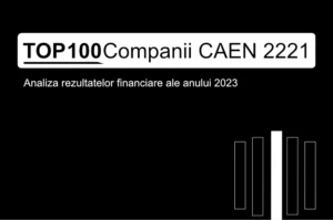 O imagine care conține textul "TOP 100 Companii CAEN 2221. Analiza rezultatelor financiare ale anului 2023"