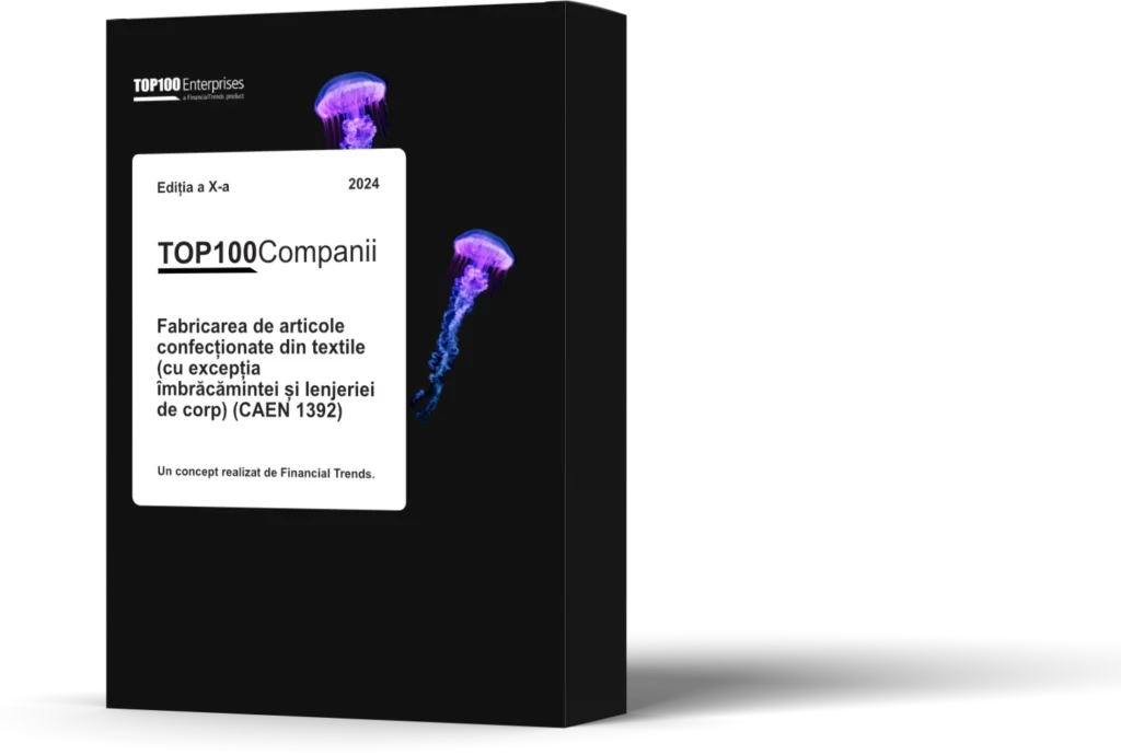Copertă raport "TOP 100 Companii CAEN 1392 Editia a X-a"