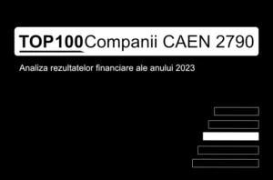 O imagine care conține textul "TOP 100 Companii CAEN 2790. Analiza rezultatelor financiare ale anului 2023"