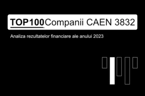O imagine care conține textul "TOP 100 Companii CAEN 3832. Analiza rezultatelor financiare ale anului 2023"
