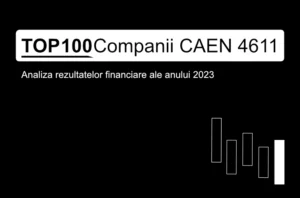 O imagine care conține textul "TOP 100 Companii CAEN 4611. Analiza rezultatelor financiare ale anului 2023"