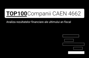 O imagine care conține textul "TOP 100 Companii CAEN 4662. Analiza rezultatelor financiare ale ultimului an fiscal"