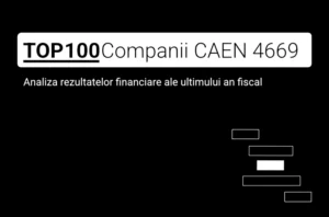 O imagine care conține textul "TOP 100 Companii CAEN 4669. Analiza rezultatelor financiare ale ultimului an fiscal"
