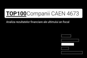 O imagine care conține textul "TOP 100 Companii CAEN 4673. Analiza rezultatelor financiare ale ultimului an fiscal"