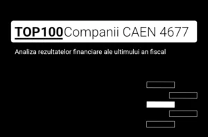 O imagine care conține textul "TOP 100 Companii CAEN 4677. Analiza rezultatelor financiare ale ultimului an fiscal"