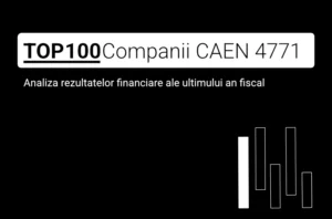 O imagine care conține textul "TOP 100 Companii CAEN 4771. Analiza rezultatelor financiare ale ultimului an fiscal"