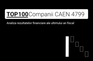 O imagine care conține textul "TOP 100 Companii CAEN 4799. Analiza rezultatelor financiare ale ultimului an fiscal"