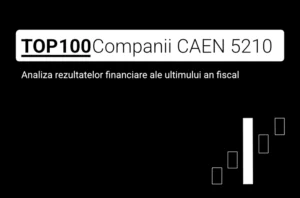 O imagine care conține textul "TOP 100 Companii CAEN 5210. Analiza rezultatelor financiare ale ultimului an fiscal"