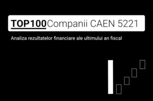 O imagine care conține textul "TOP 100 Companii CAEN 5221. Analiza rezultatelor financiare ale ultimului an fiscal"